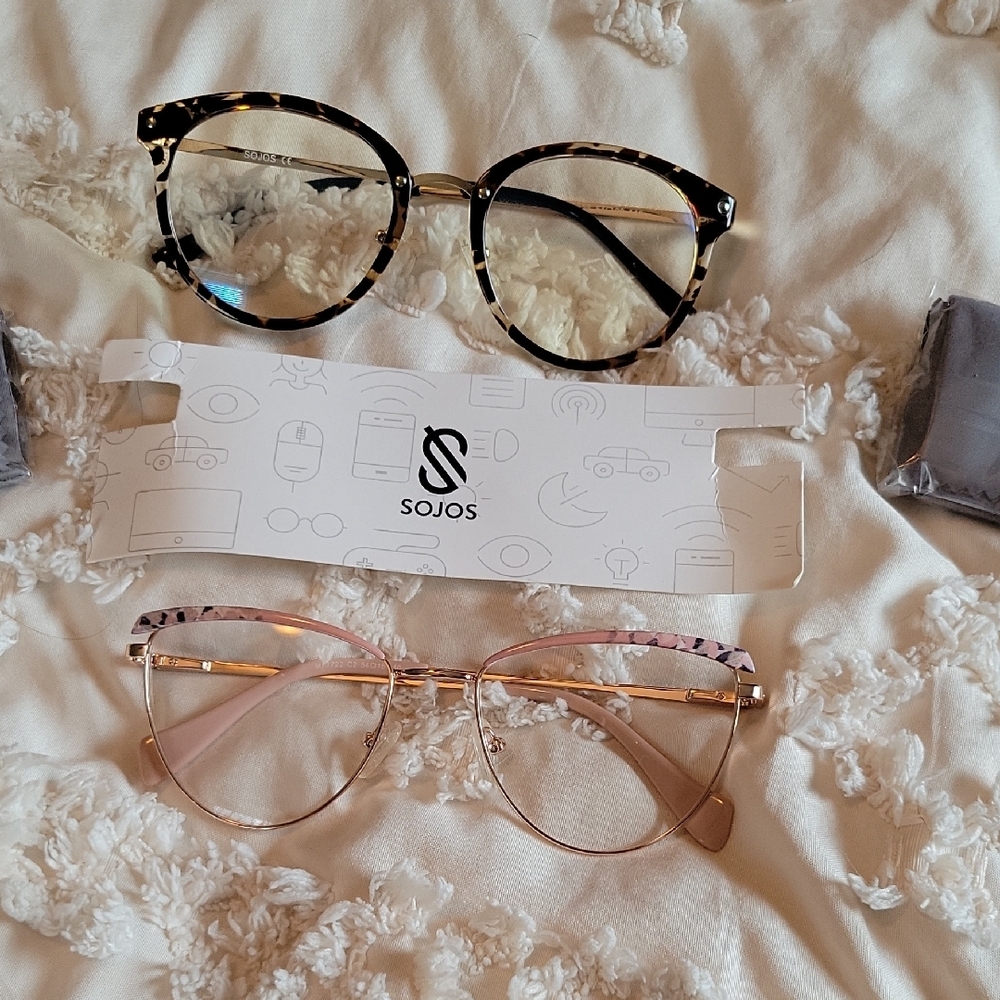 Sojos Tortoise and Gold Glasses Set
